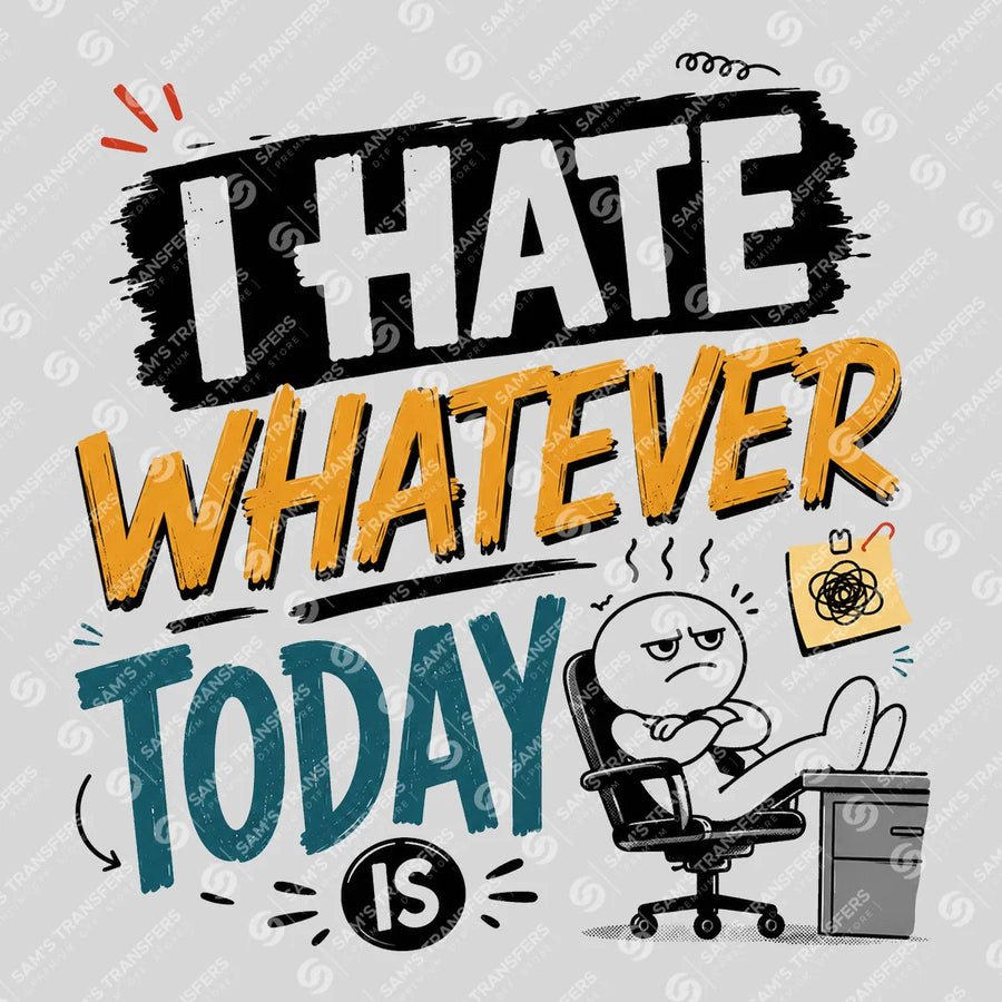I Hate Whatever Today Is Ready-to-Press DTF Transfer | SAT04019