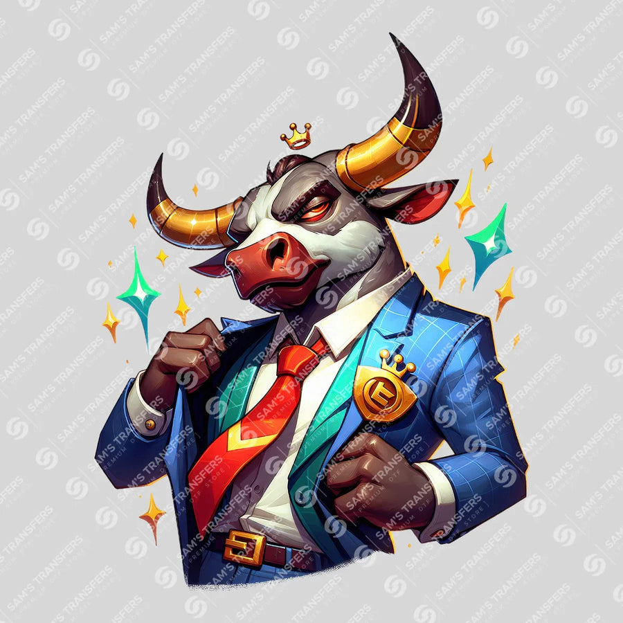 Boss Bull Ready-to-Press DTF Transfer | SAT04027