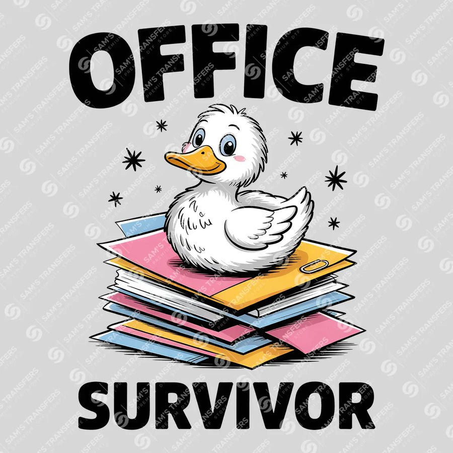 Office Survivor Ready-to-Press DTF Transfer | SAT04105