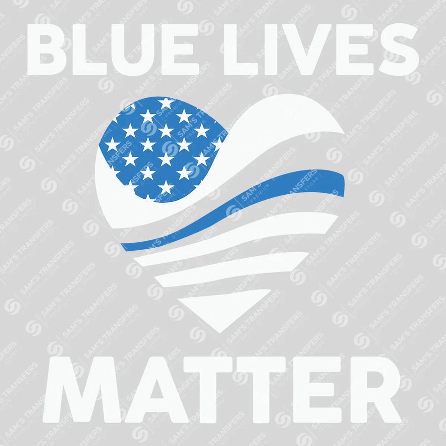 Blue Lives Matter Ready-to-Press DTF Transfer | SAT04162