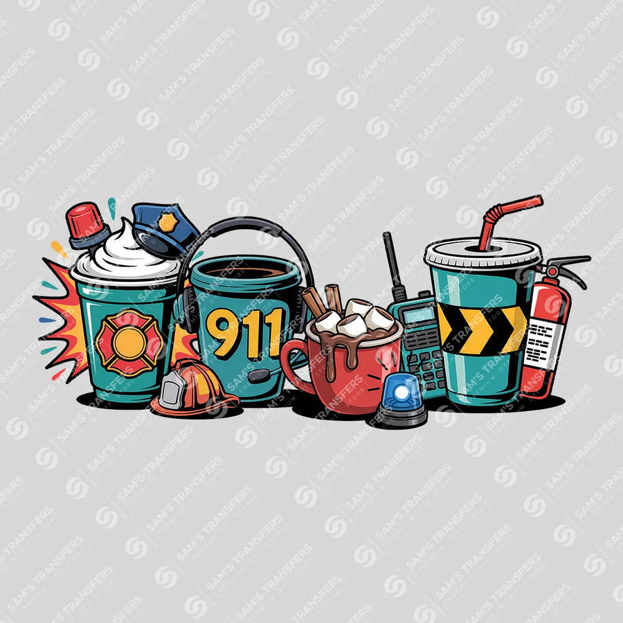 First Responder Coffee Ready-to-Press DTF Transfer | SAT04163