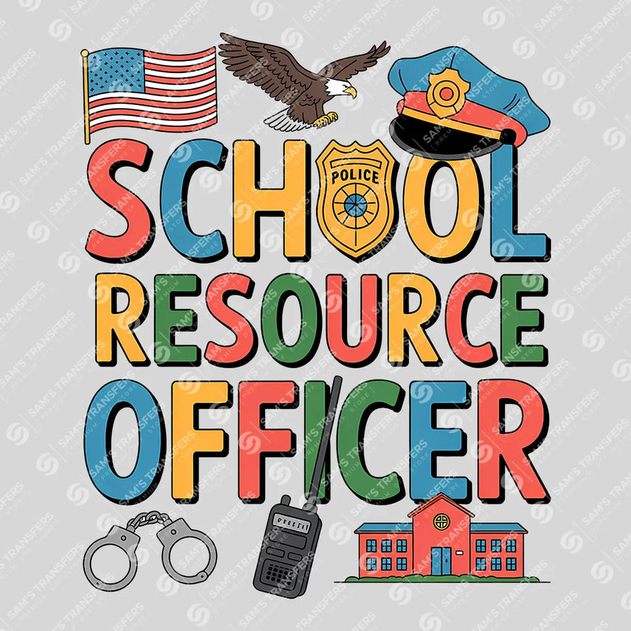 School Resource Officer Ready-to-Press DTF Transfer | SAT04171
