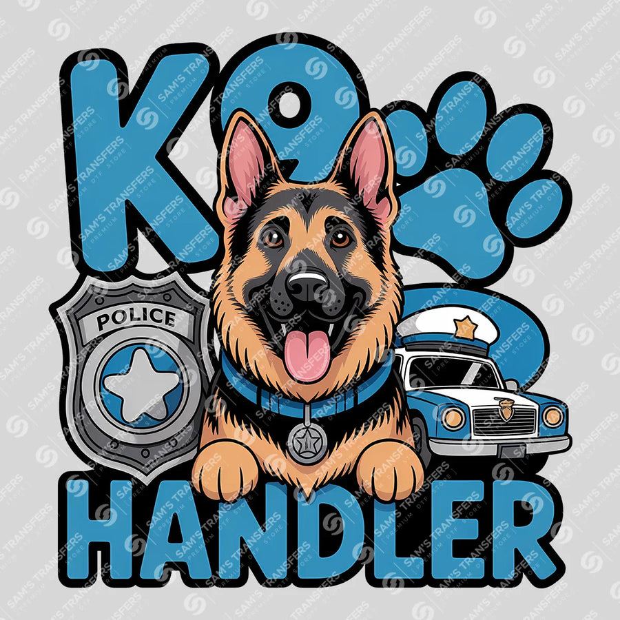 K9 Handler Ready-to-Press DTF Transfer | SAT04172