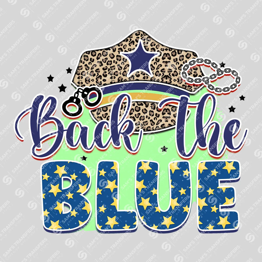 Back the Blue Stars Ready-to-Press DTF Transfer | SAT04227
