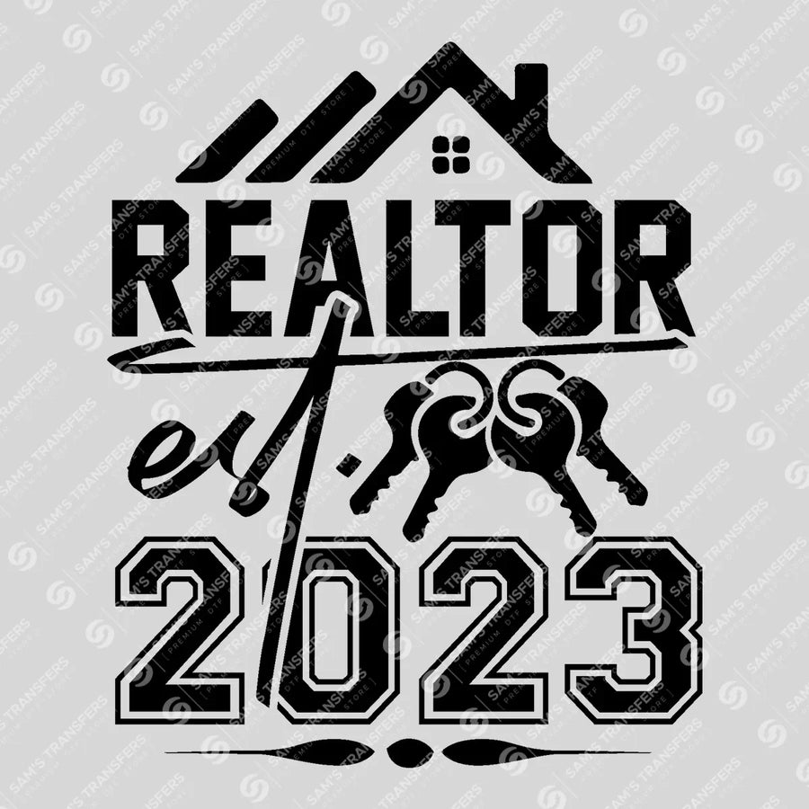 Realtor Est 2023 House Ready-to-Press DTF Transfer | SAT04376