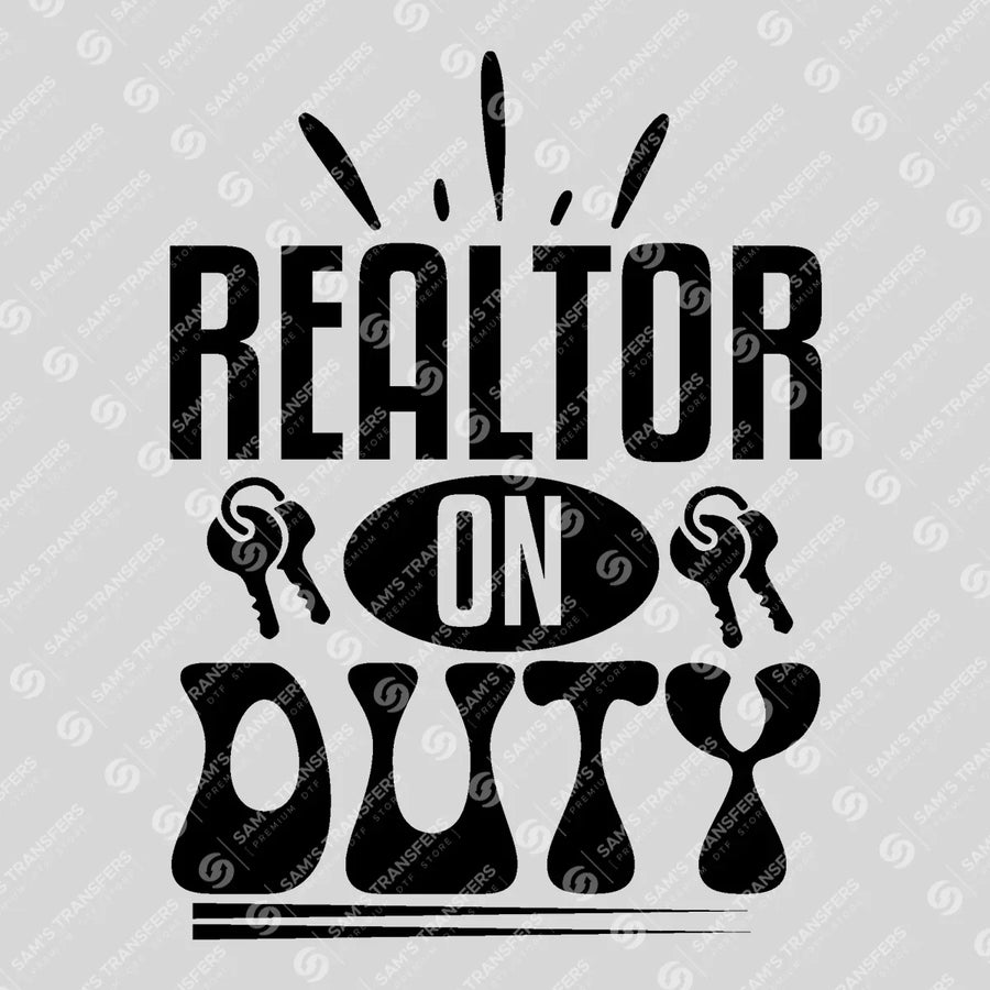 Realtor on Duty Groovy Ready-to-Press DTF Transfer | SAT04382