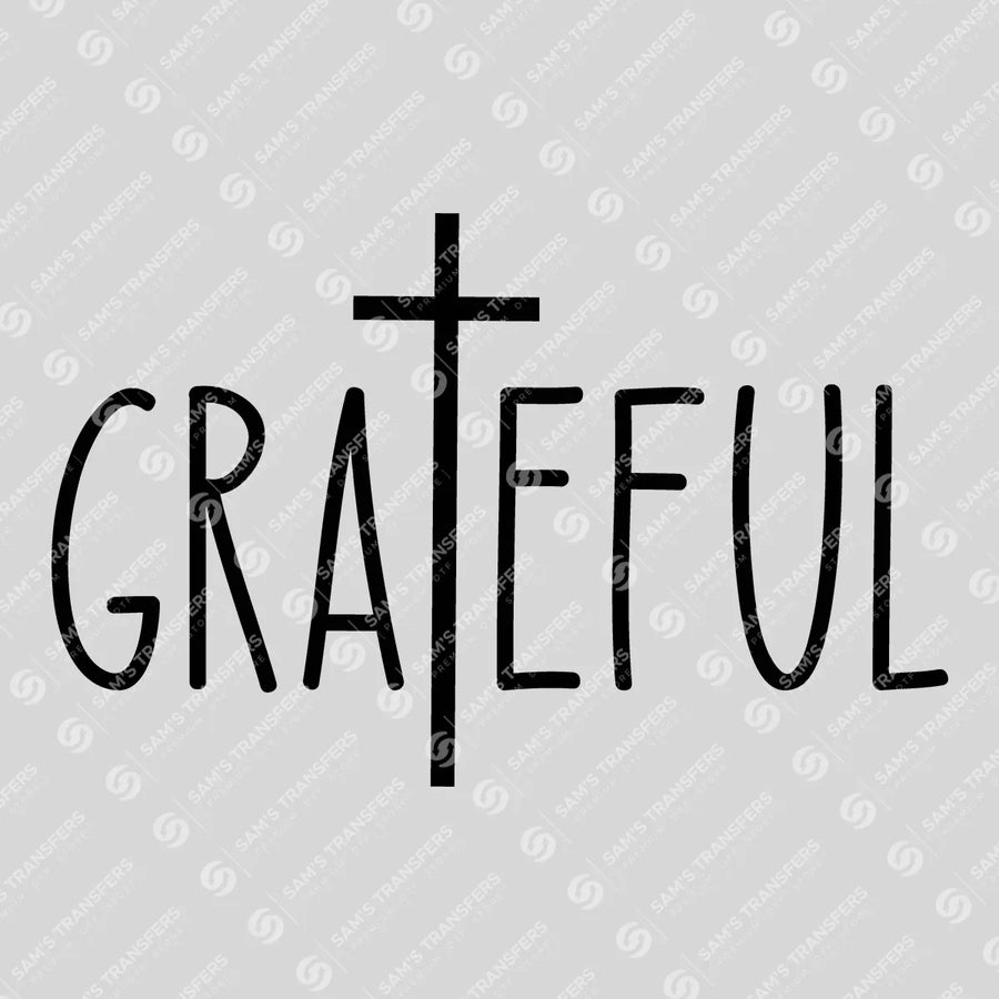 Grateful Cross Ready-to-Press DTF Transfer | SAT04425