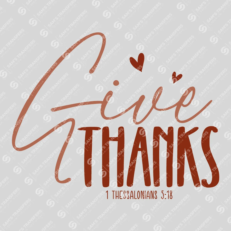 Give Thanks Ready-to-Press DTF Transfer | SAT04454