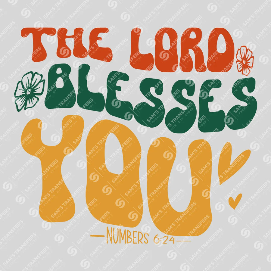 The Lord Blesses You Ready-to-Press DTF Transfer | SAT04455