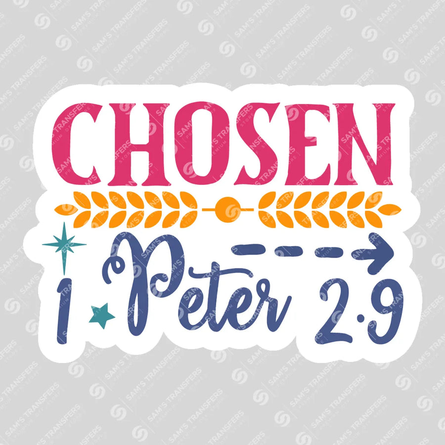 Chosen 1 Peter Sticker Ready-to-Press DTF Transfer | SAT04536
