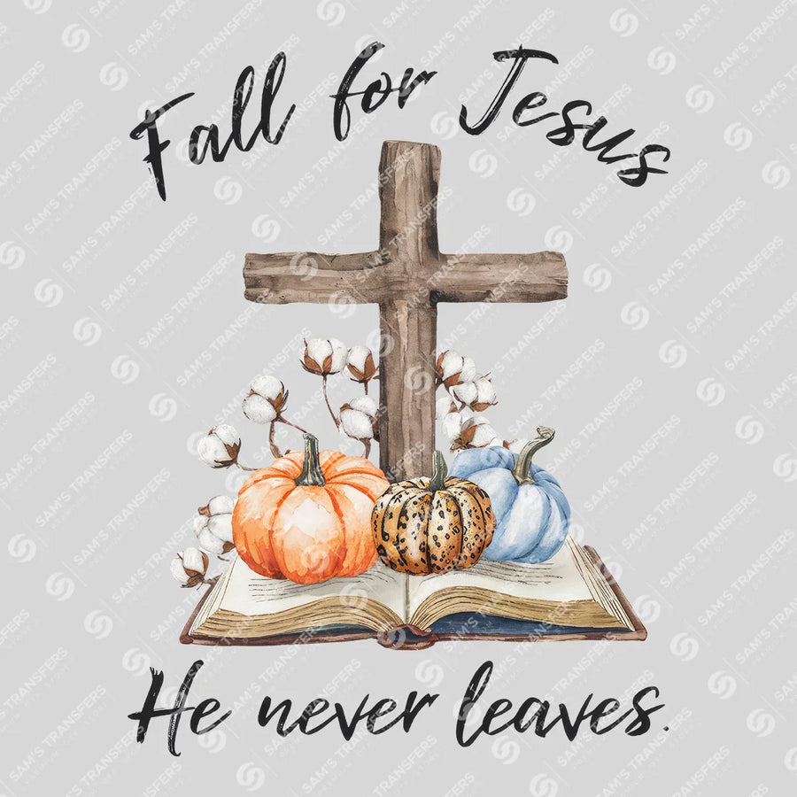 Fall for Jesus Pumpkins Ready-to-Press DTF Transfer | SAT04757
