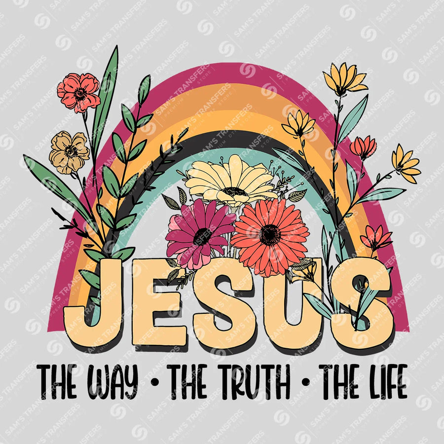 Jesus the Way the Truth the Life Ready-to-Press DTF Transfer | SAT04772