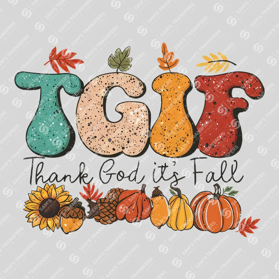 Thank God It's Fall Ready-to-Press DTF Transfer | SAT04824