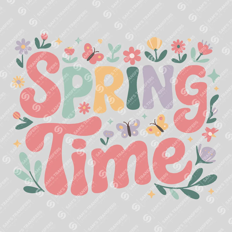 Spring Time Ready-to-Press DTF Transfer | SAT04828