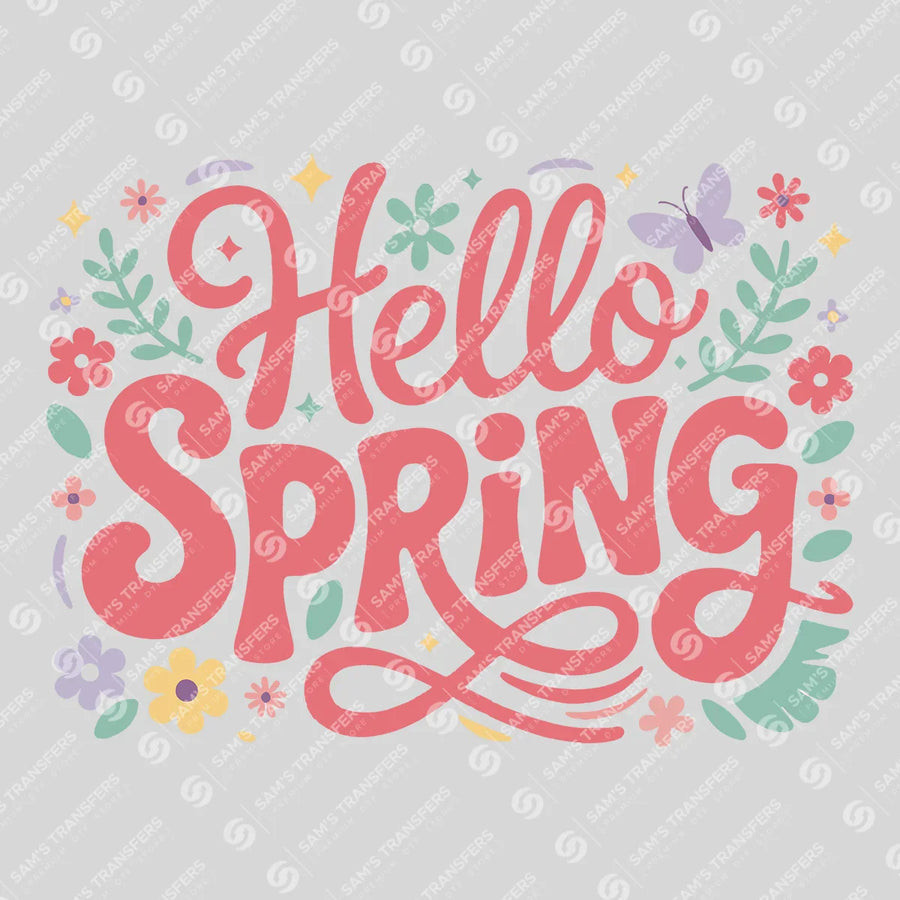 Hello Spring Ready-to-Press DTF Transfer | SAT04829