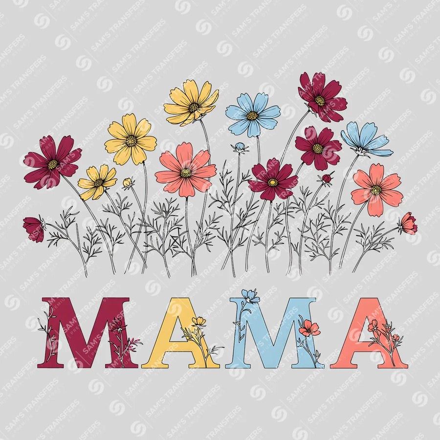 Wildflower Mama Ready-to-Press DTF Transfer | SAT04865