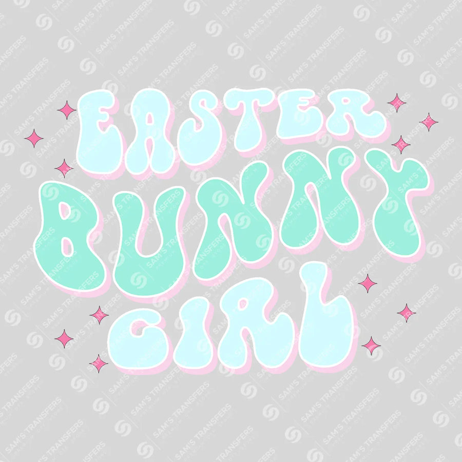 Easter Bunny Girl Ready-to-Press DTF Transfer | SAT04905