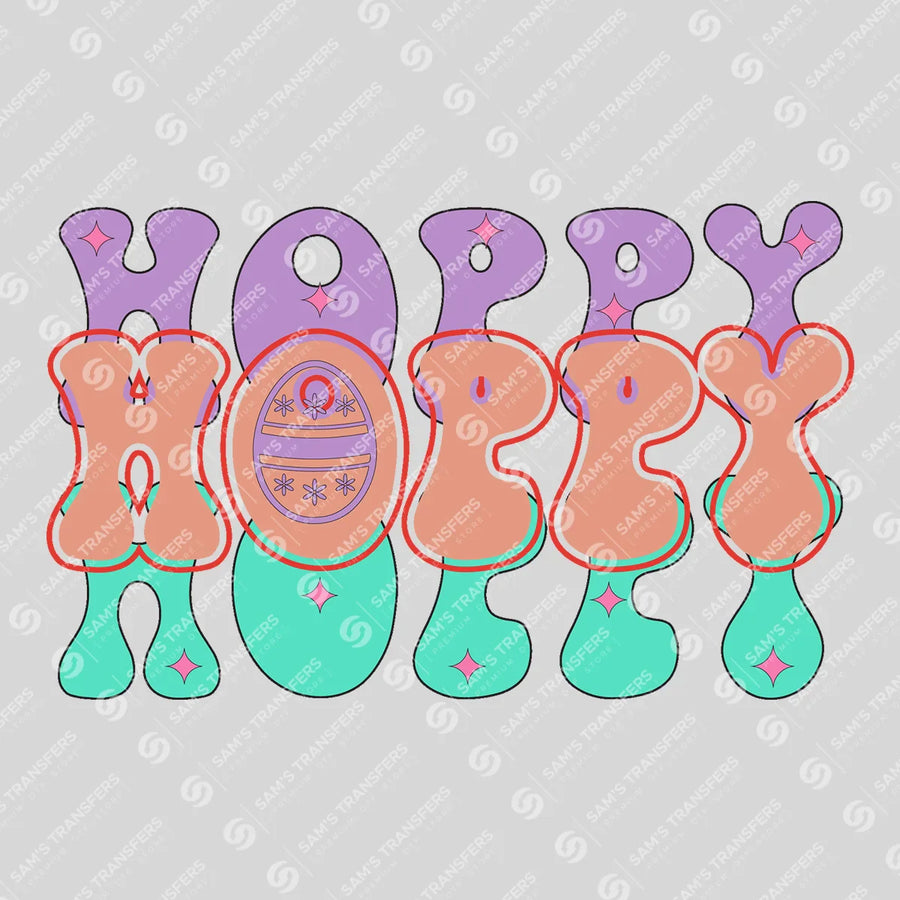Hoppy Easter Ready-to-Press DTF Transfer | SAT04911