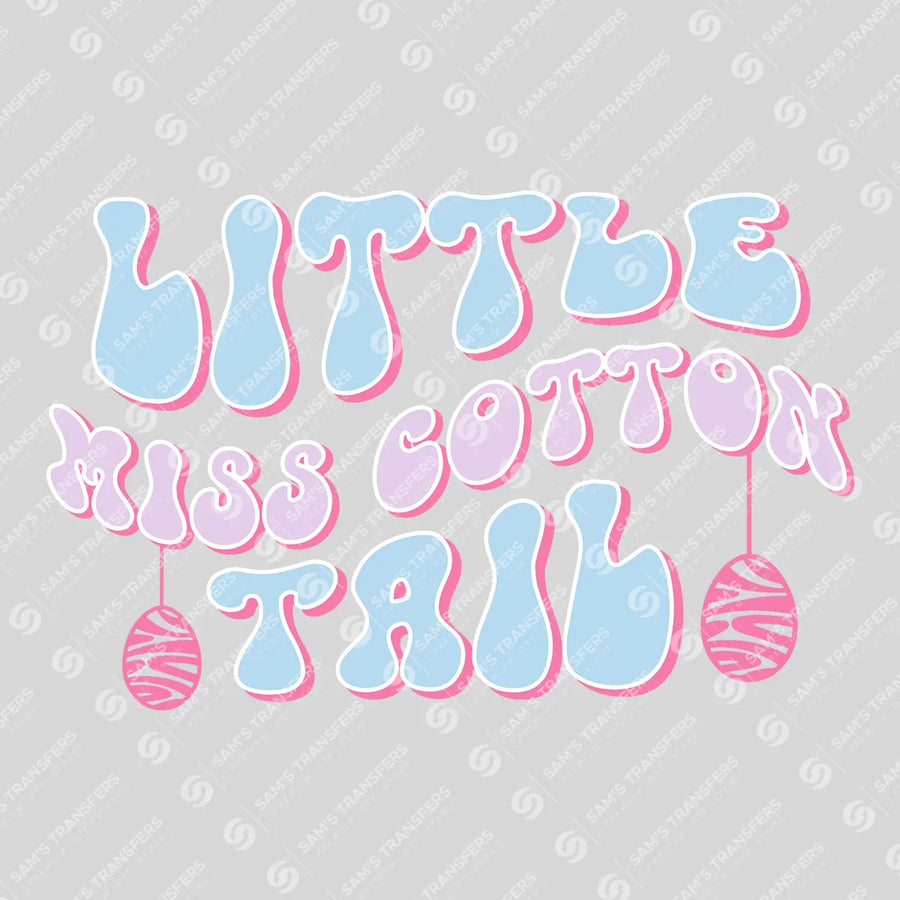 Little Miss Cotton Tail Ready-to-Press DTF Transfer | SAT04914