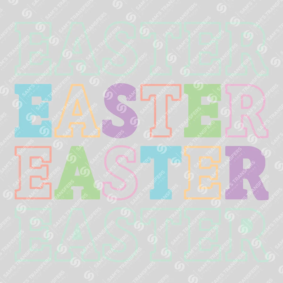 Retro Easter Ready-to-Press DTF Transfer | SAT04961