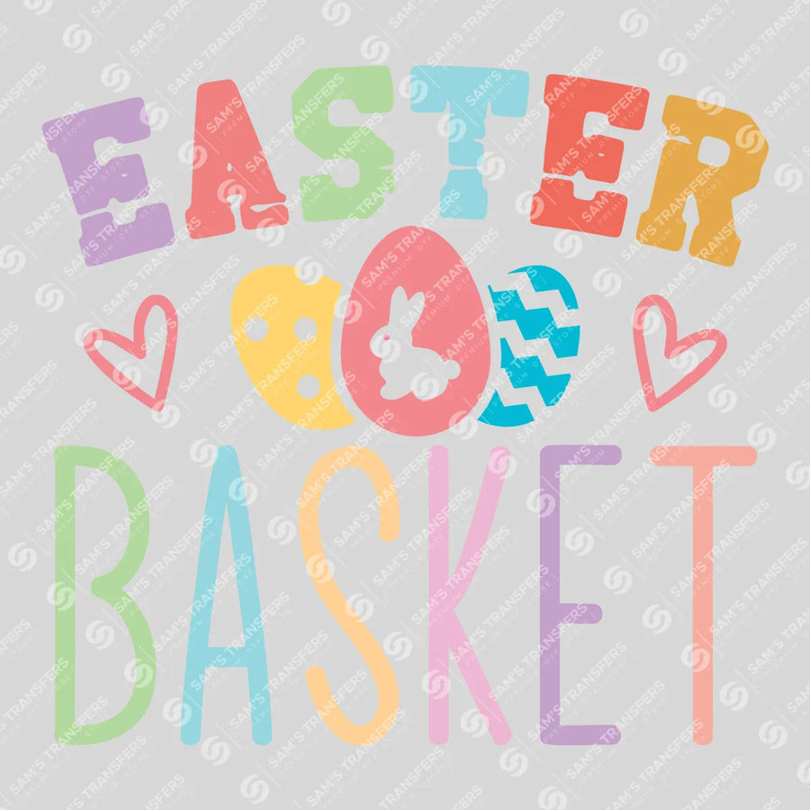 Easter Basket Ready-to-Press DTF Transfer | SAT04962