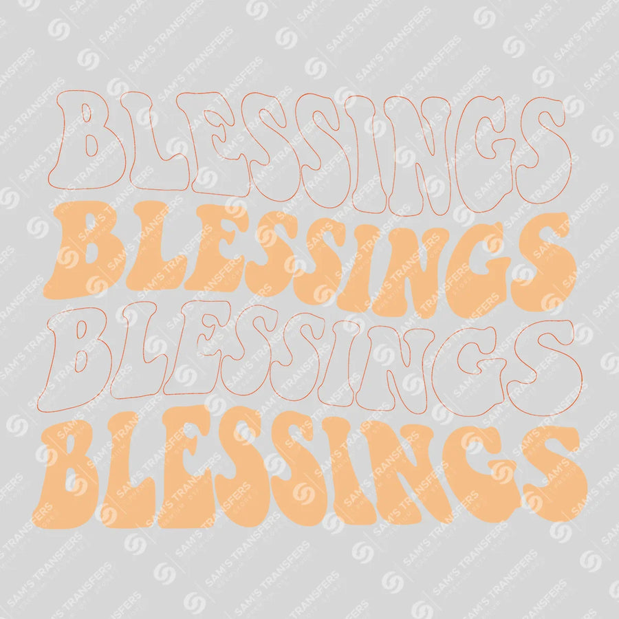 Blessings Ready-to-Press DTF Transfer | SAT04987
