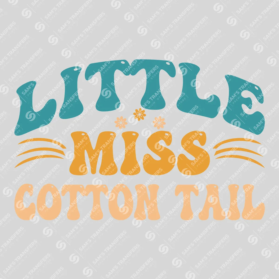 Little Miss Cotton Tail Ready-to-Press DTF Transfer | SAT04990