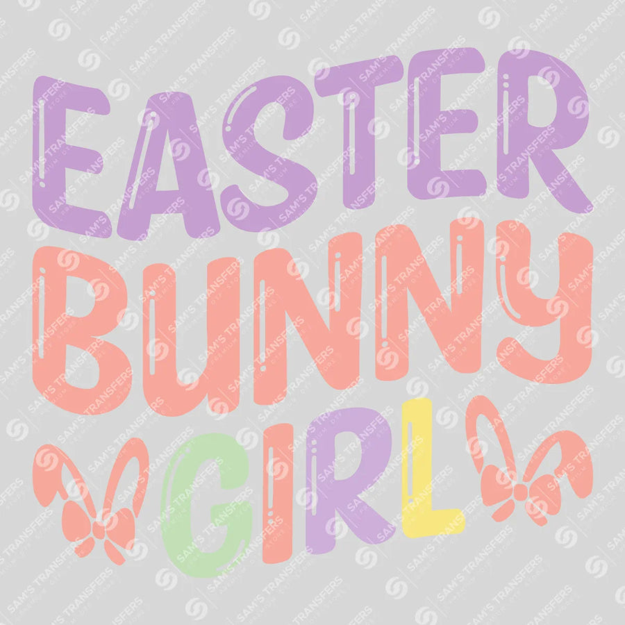 Easter Bunny Girl Ready-to-Press DTF Transfer | SAT04992