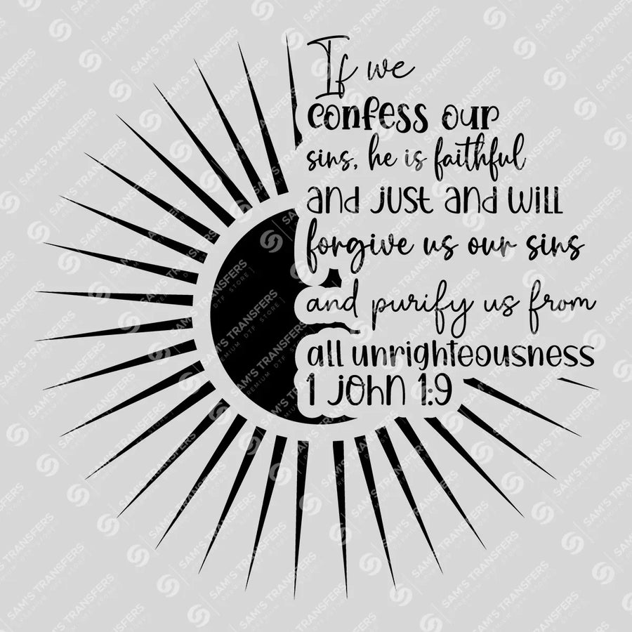 If We Confess Our Sins Ready-to-Press DTF Transfer | SAT05094
