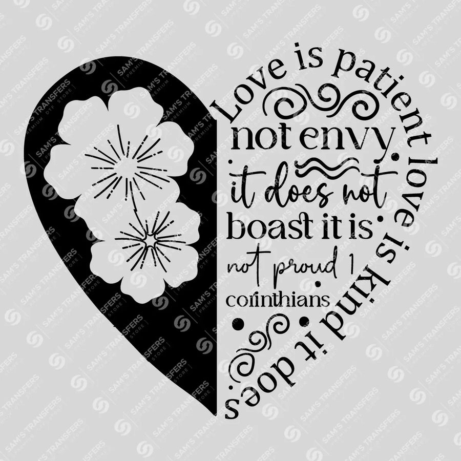 Love Is Patient Love Is Kind Ready-to-Press DTF Transfer | SAT05104