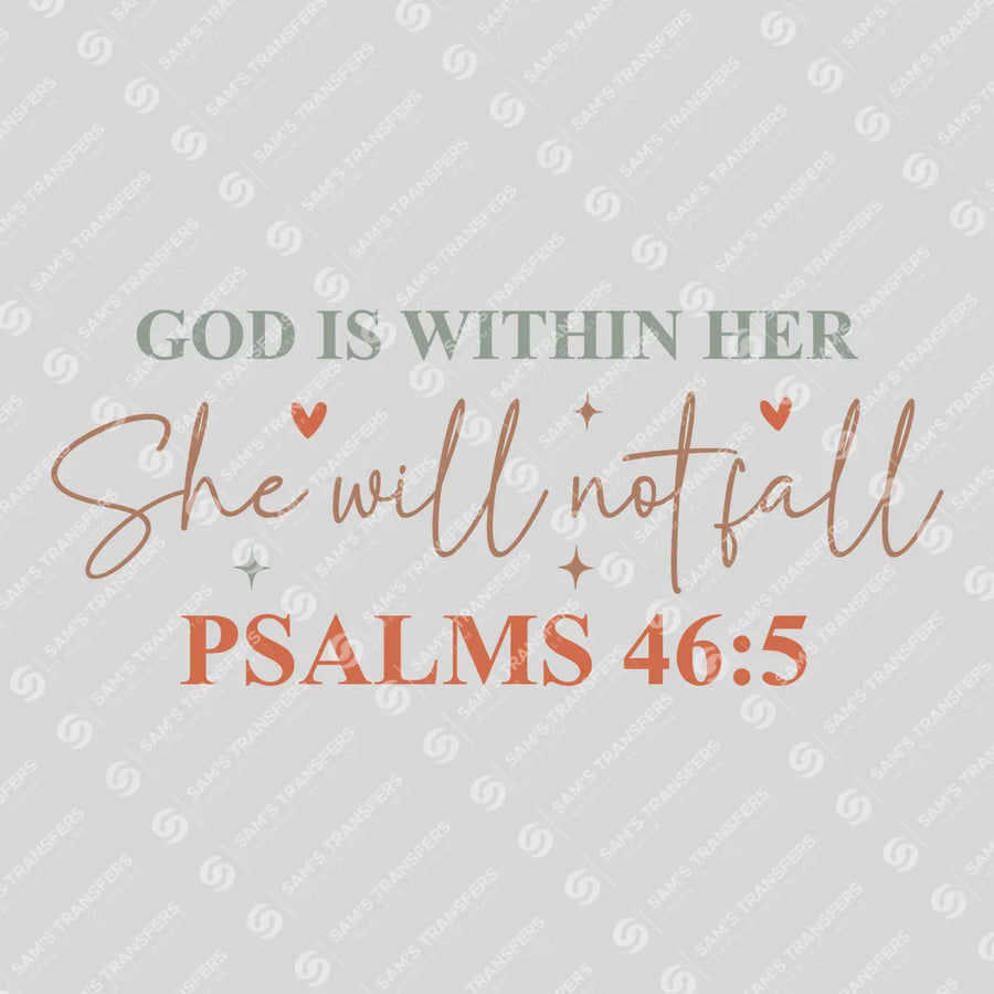 God Is Within Her Ready-to-Press DTF Transfer | SAT05151