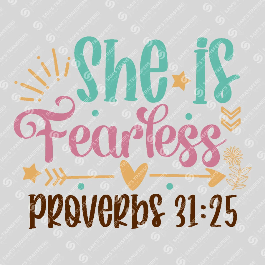 She Is Fearless Ready-to-Press DTF Transfer | SAT05224