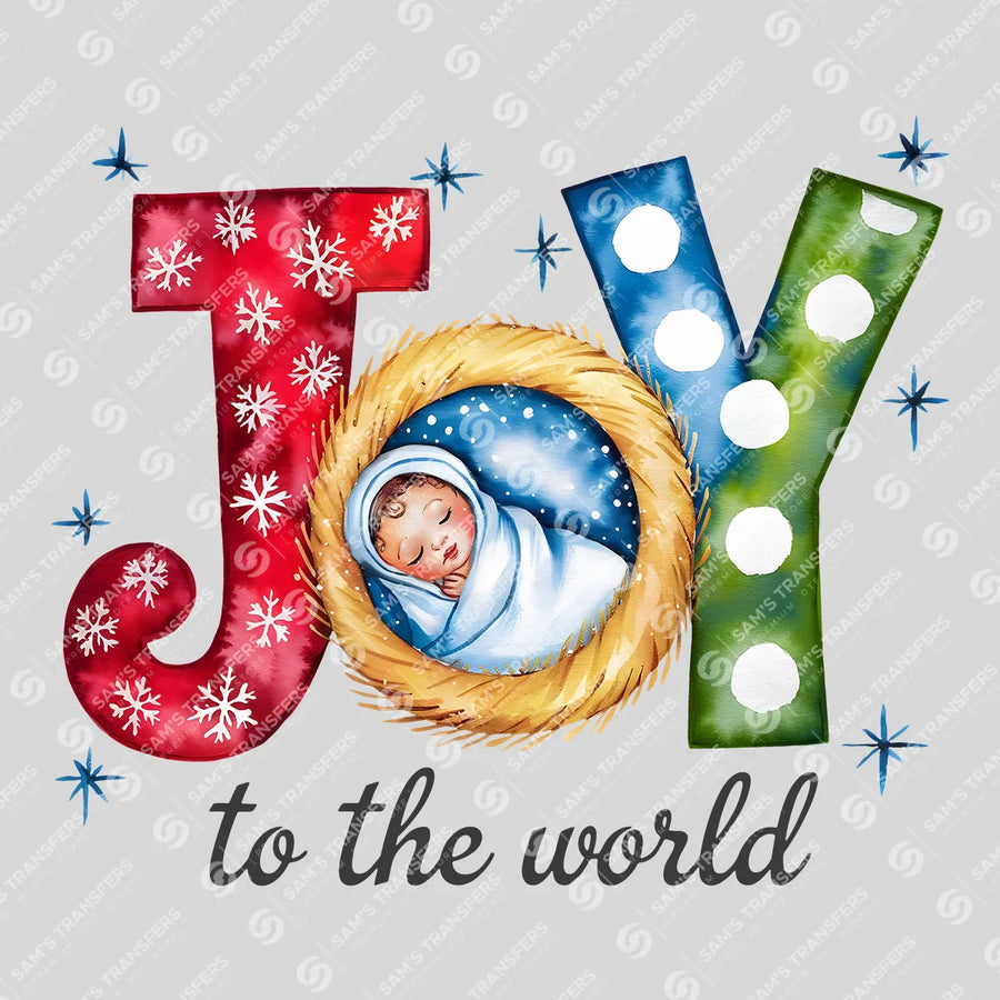 Joy to the World Ready-to-Press DTF Transfer | SAT05283