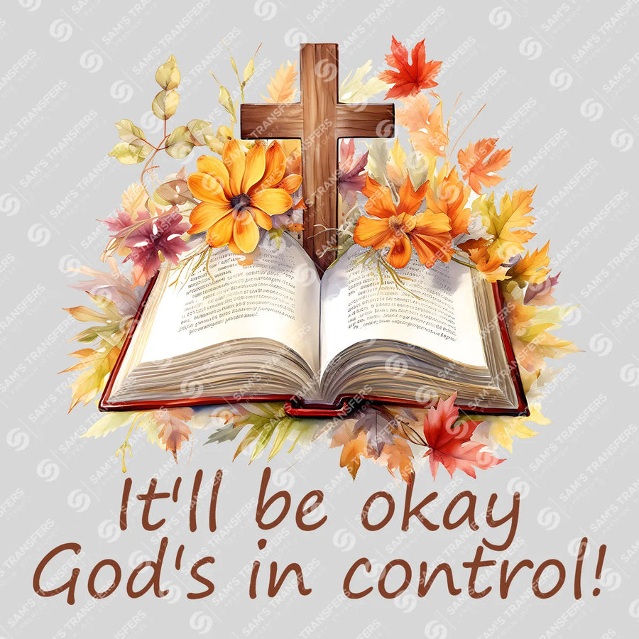 God's in Control Ready-to-Press DTF Transfer | SAT05292