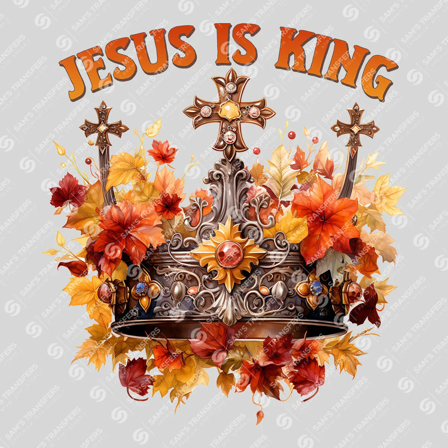Jesus Is King Ready-to-Press DTF Transfer | SAT05308