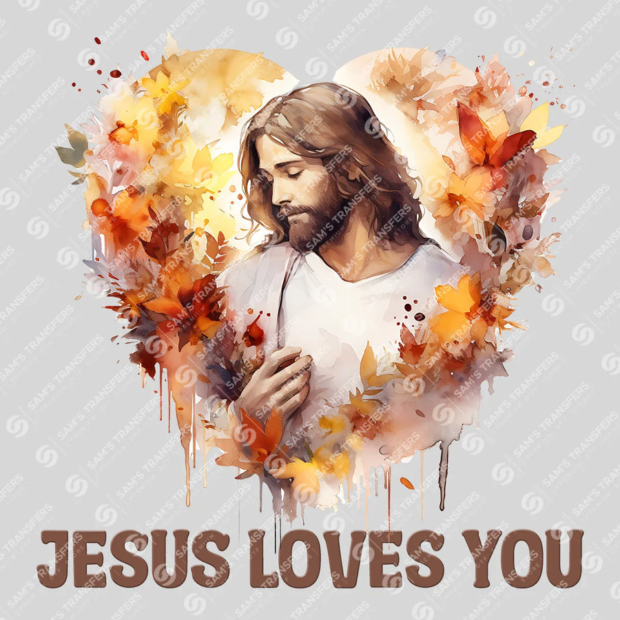 Jesus Loves You Ready-to-Press DTF Transfer | SAT05309