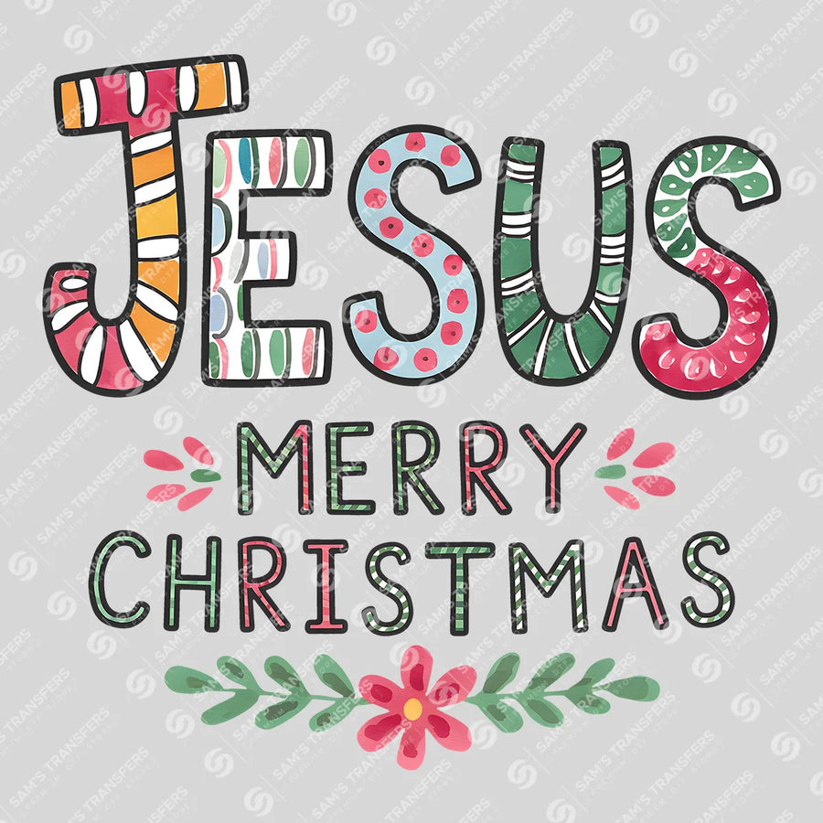 Jesus Merry Christmas Ready-to-Press DTF Transfer | SAT05362