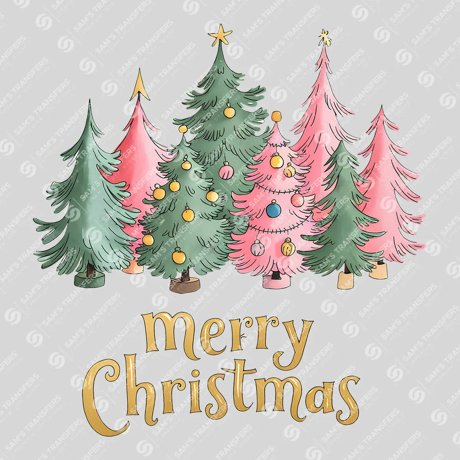 Merry Christmas Ready-to-Press DTF Transfer | SAT05376