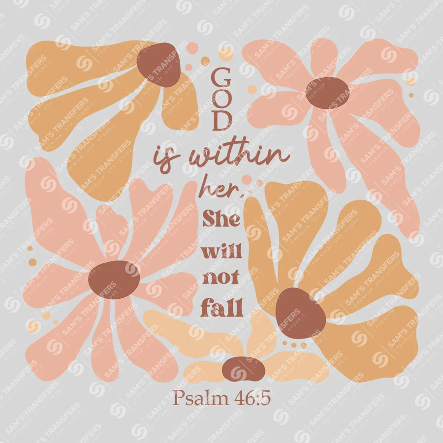 God Is Within Her Ready-to-Press DTF Transfer | SAT05449