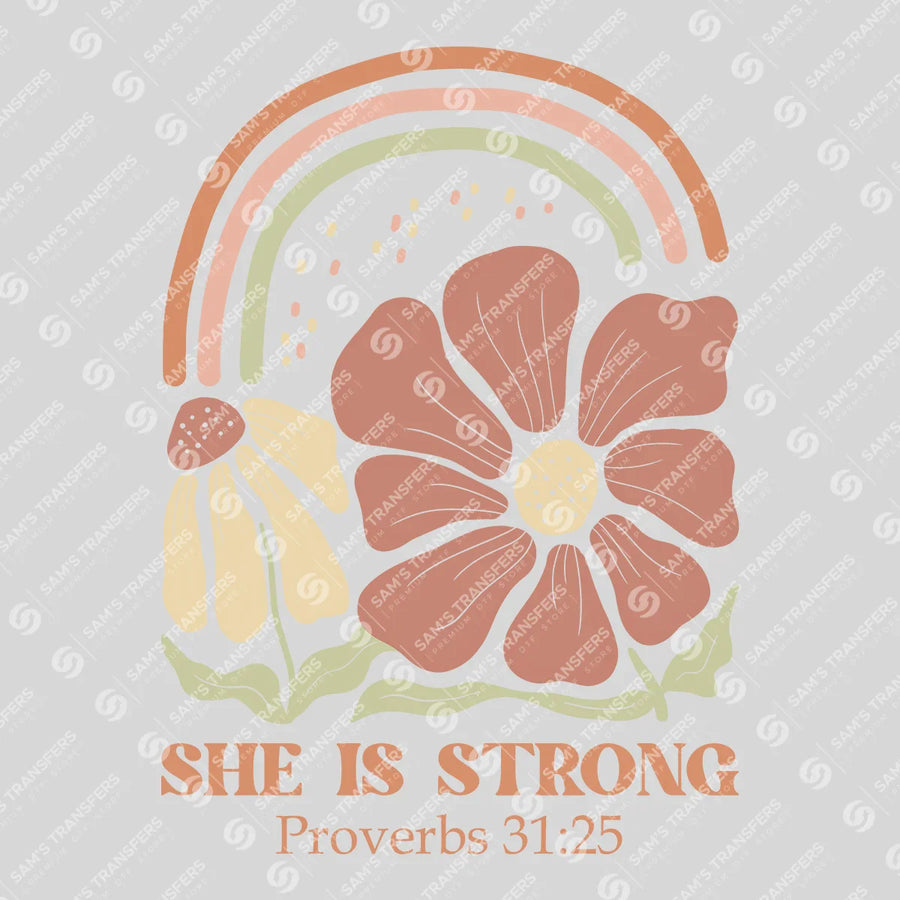 She Is Strong Ready-to-Press DTF Transfer | SAT05497