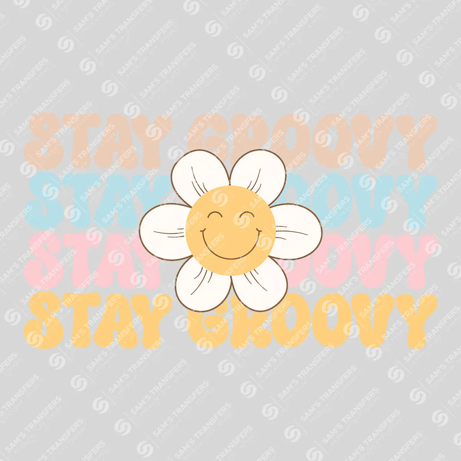 Stay Groovy Ready-to-Press DTF Transfer | SAT05525