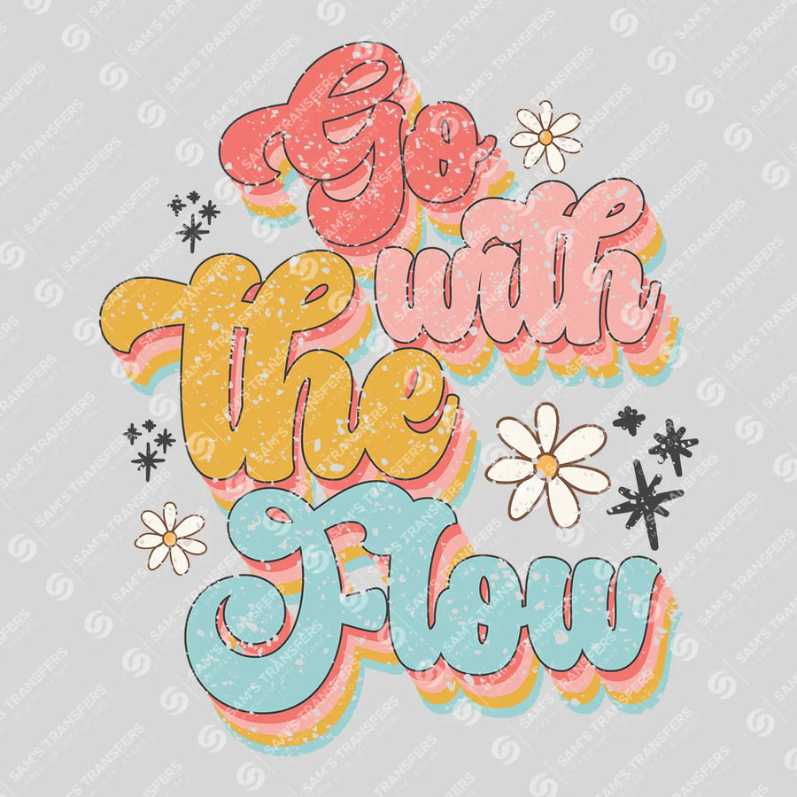 Go with the Flow Ready-to-Press DTF Transfer | SAT05593