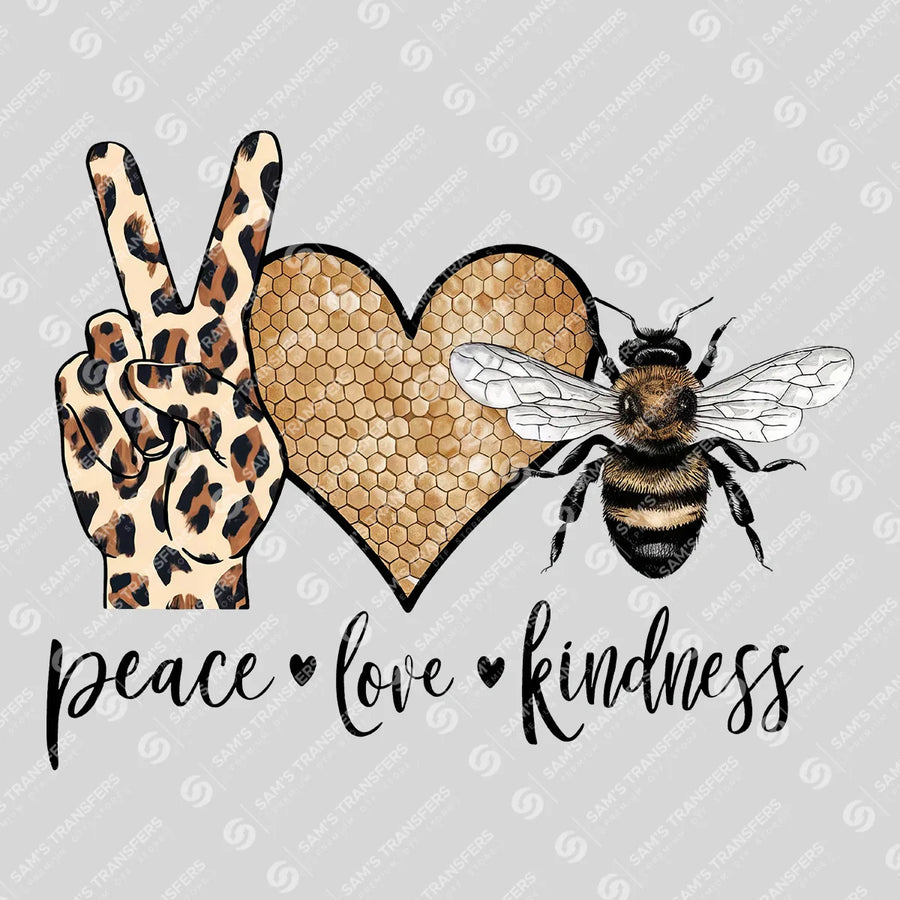 Peace Love Kindness Ready-to-Press DTF Transfer | SAT05623