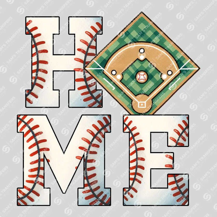 Baseball Home Ready-to-Press DTF Transfer | SAT05708