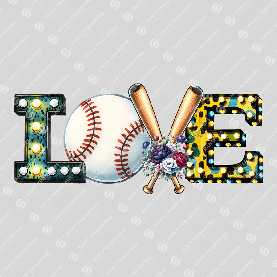 Baseball Love Ready-to-Press DTF Transfer | SAT05714