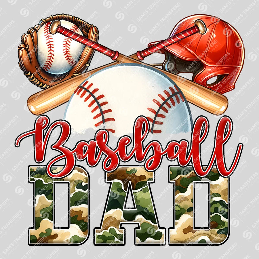 Baseball Dad Ready-to-Press DTF Transfer | SAT05715