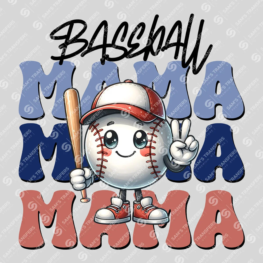 Baseball Mama Ready-to-Press DTF Transfer | SAT05717