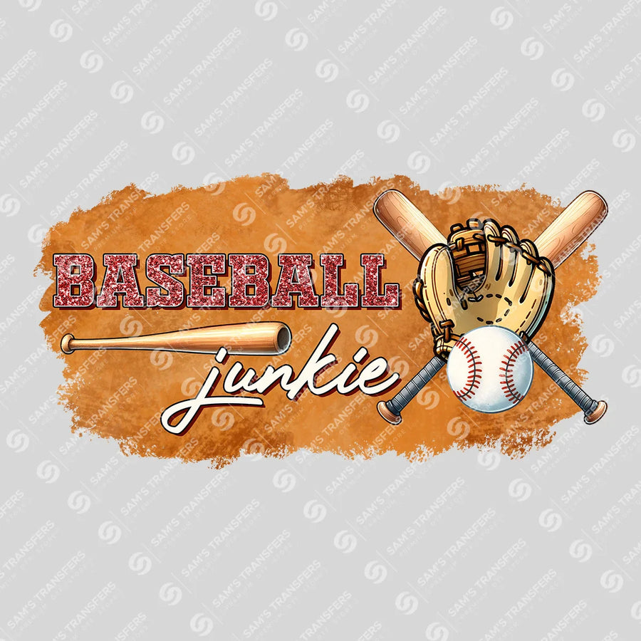 Baseball Junkie Ready-to-Press DTF Transfer | SAT05721