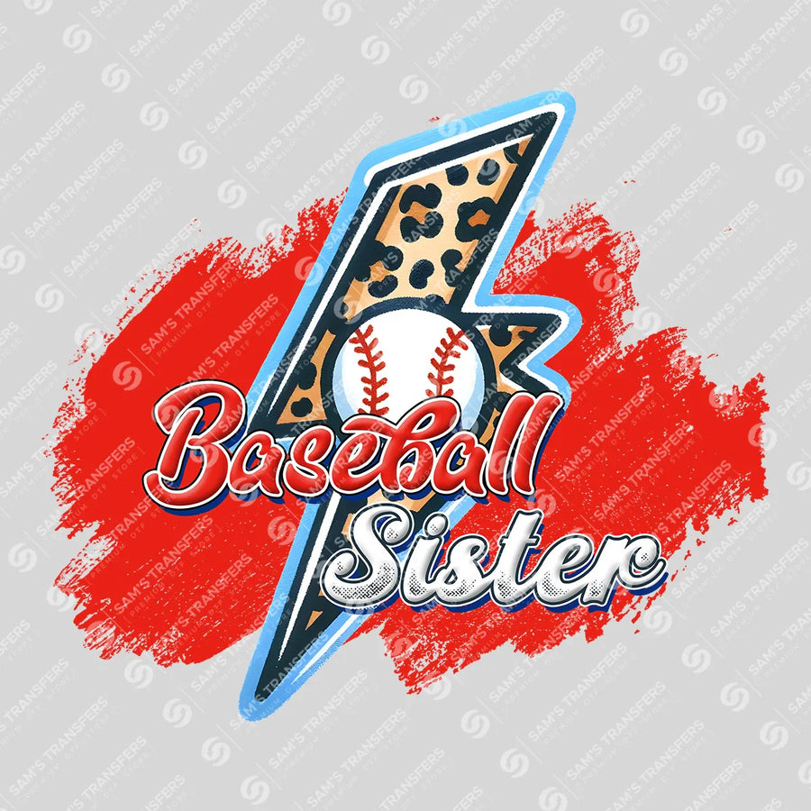 Baseball Sister Ready-to-Press DTF Transfer | SAT05722