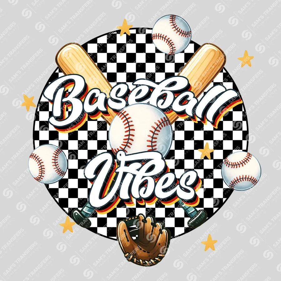 Baseball Vibes Ready-to-Press DTF Transfer | SAT05723